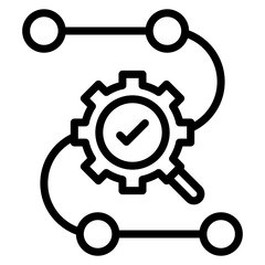 End to End Testing icon vector image. Can be used for Software Testing.