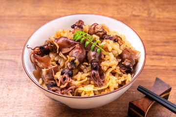 ほたるいかの炊き込みご飯