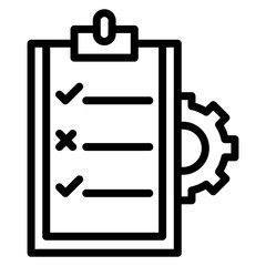 Test Management icon vector image. Can be used for Software Testing.