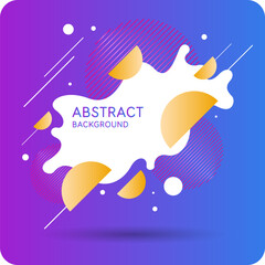 Background with abstract shapes. A template for design and creativity. The composition of the figures. The illustration is in a modern style, simple and concise design.