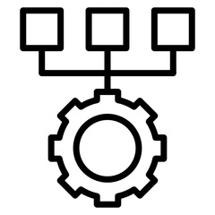 Organization icon vector image. Can be used for ADHD.