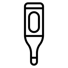 Thermometer icon vector image. Can be used for Skin Burns.