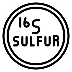 Sulfur icon vector image. Can be used for Raw Metrial.