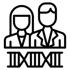 Ancestor icon vector image. Can be used for Inheritance.