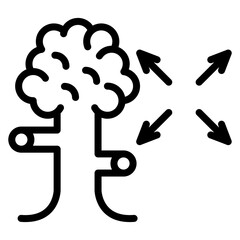 Propagation icon vector image. Can be used for Inheritance.