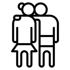Soulmates icon vector image. Can be used for Social Relationship.