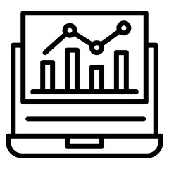 Market Trends icon vector image. Can be used for Market Research.