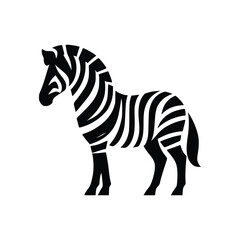 Iconic Zebra Vector Illustration of the Timeless Black and White Striped Animal