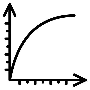 ROC Curve icon vector image. Can be used for Data Science.