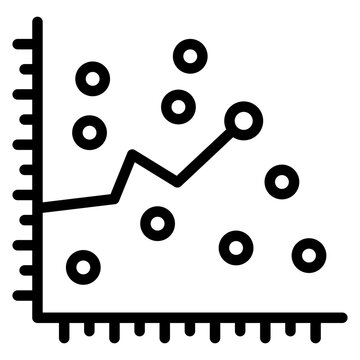 Scatter Plot icon vector image. Can be used for Data Science.