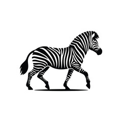 Iconic Zebra Vector Illustration of the Timeless Black and White Striped Animal