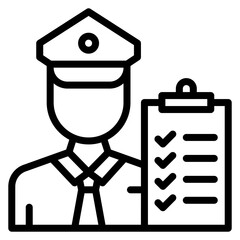 Customs icon vector image. Can be used for Data Science.
