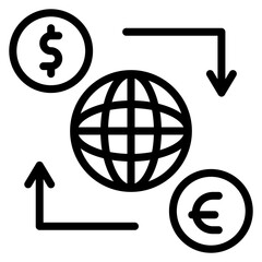 Trade icon vector image. Can be used for Data Science.