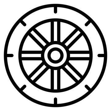 recommend clip art: Flat Tire icon vector image. Can be used for Burnout.