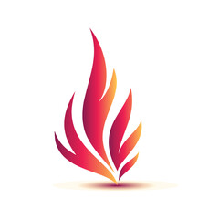 Fire sign. Fire flame icon isolated on white background. Vector illustration Fire flame symbol. Bonfire silhouette logotype. Flames symbols set flat style - stock vector.