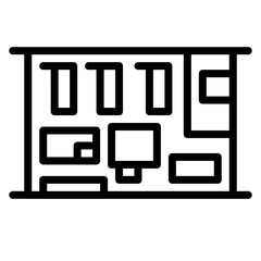 Recovery Room icon vector image. Can be used for Plastic and Cosmetic Surgery.