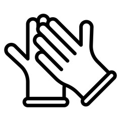 Surgical Gloves icon vector image. Can be used for Plastic and Cosmetic Surgery.