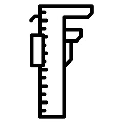 Engineering Scale icon vector image. Can be used for Engineer in Mechanics.
