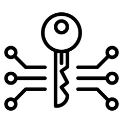 Encryption icon vector image. Can be used for Information Security.