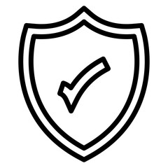 Shield icon vector image. Can be used for Information Security.