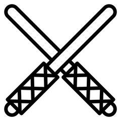 Wooden Sword icon vector image. Can be used for Mining And Crafting.