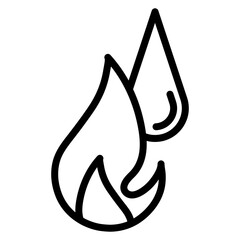 Oil Flame icon vector image. Can be used for Oil And Gas.