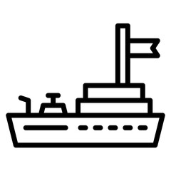Kingdom Frigate icon vector image. Can be used for Empire.