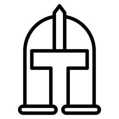 Kingdom Helm icon vector image. Can be used for Empire.