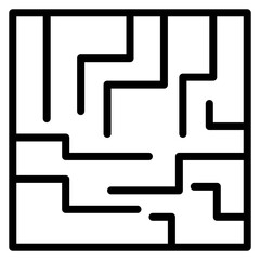 Kingdom Labyrinth icon vector image. Can be used for Empire.