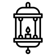 Kingdom Lantern icon vector image. Can be used for Empire.
