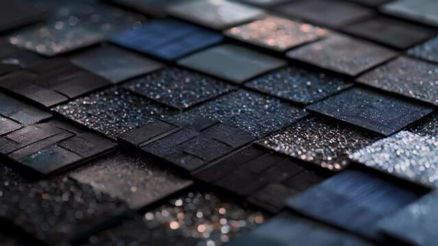 Zoomed in the OLED display appears like a patchwork of varying shades of gray each representing a different pixel.