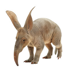 Fototapeta premium A fictional animal with large ears and an elongated snout, designed for use in creative and educational projects.