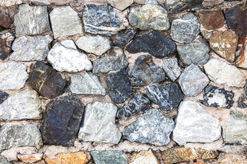 Wall made of natural stone as an abstract background. Texture