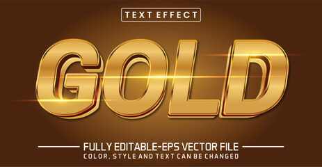 Gold font Text effect editable
