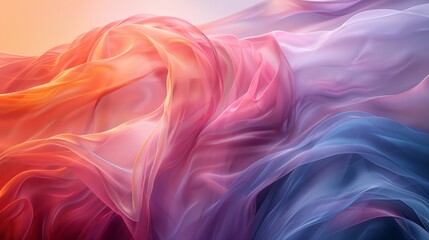 Fototapeta premium Abstract Gradients Visuals: A photo showcasing abstract visuals with gradient color schemes