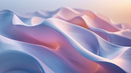 Obraz premium Gradient Backgrounds Minimalist: A 3D illustration featuring minimalist gradient backgrounds