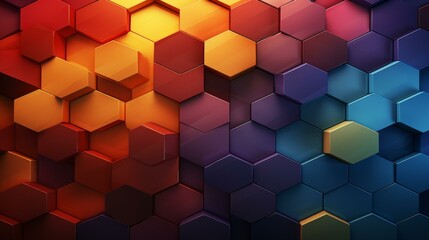 Sleek hexagon texture illustration with clean lines and dynamic arrangement.