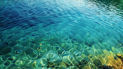 Water Gradients Lake: A photo illustrating gradients in a lake