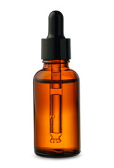 Amber Glass Dropper Bottle With Black Cap