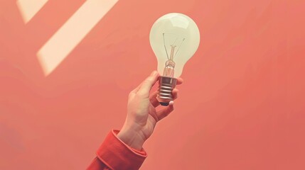 Creative ideas and innovations. Light bulbs on a black background. with copy space for business design