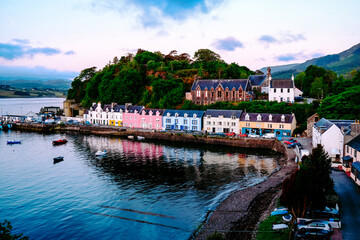 town of portree on the isle of skye