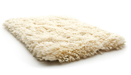Soft light textured carpet isolated on white