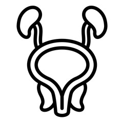 Fototapeta premium Prostate Icon