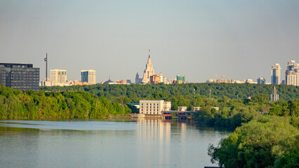 Obraz premium Moscow. City bustle. Nature.