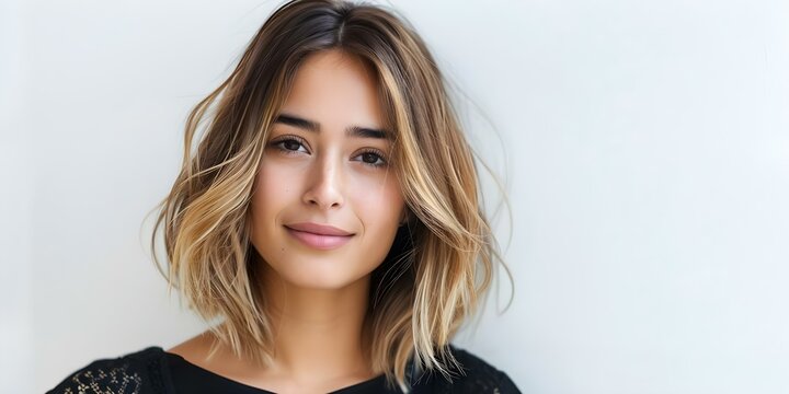Stylish long bob with textured waves and subtle highlights for a modern look. Concept Modern Hairstyles, Textured Waves, Subtle Highlights, Long Bob