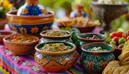 Fototapeta premium Mexican Food Fiesta