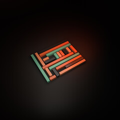 abstract background with squares