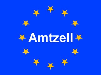 Illustration einer Europaflagge mit der Aufschrift 