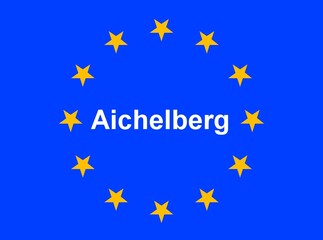 Illustration einer Europaflagge mit der Aufschrift 