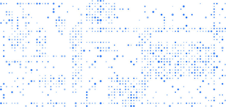 Blue dot geometric pattern background